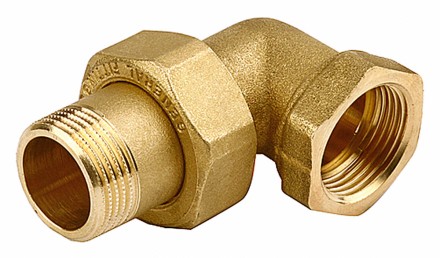 Соединитель GENERAL FITTINGS угловой с накидной гайкой, латунь, г/ш, 3/4&quot; 51035-G/S-3/4 купить в Нижневартовске