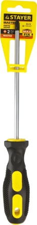 Отвертка STAYER "MASTER", двухкомпонентная рукоятка, магнитный наконечник, PH2x150мм 2510-2-15_z01 купить в Нижневартовске