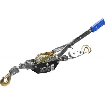 Лебедка ручная рычажная СИБИН, тросовая, 2т, 3м 43125-2 купить в Нижневартовске