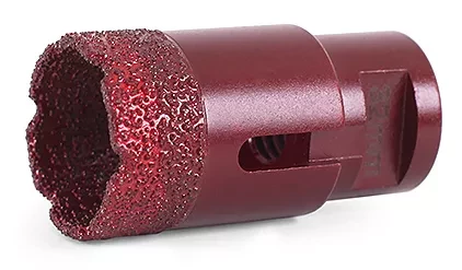 Алмазная коронка MESSER по камню с хвостовиком M14 (вакуумное спекание алмазов) 45 мм купить в Нижневартовске