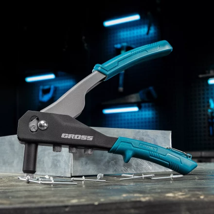 Заклепочник ручной Gross 40415, 260 мм, заклепки 2,4-3,2-4,0-4,8 мм купить в Нижневартовске