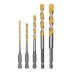 Набор сверл универсальных, Multi cut, 4-10 мм, 5 шт Denzel 706016 купить в Нижневартовске