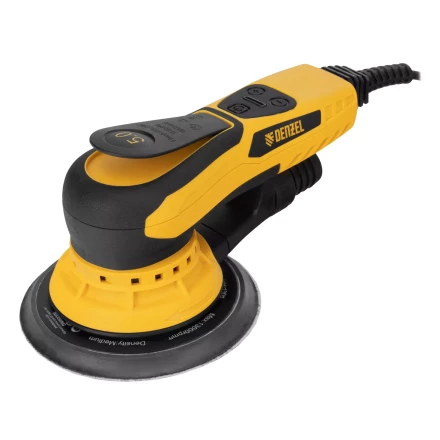 Машина шлифовальная орбитальная бесщет Denzel OS-150-BL 27606, 350 Вт, 4000-10000 об/мин купить в Нижневартовске
