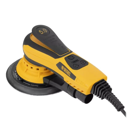 Машина шлифовальная орбитальная бесщет Denzel OS-150-BL 27606, 350 Вт, 4000-10000 об/мин купить в Нижневартовске