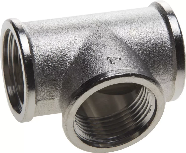 Тройник GENERAL FITTINGS никелированная латунь, г/г/г, 1" 51052-1 купить в Нижневартовске