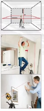 Лазерный уровень LX360 DENZEL 35075 купить в Нижневартовске