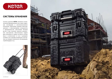 Тележка на колесах "GEAR CART", 22", KETER 38370 купить в Нижневартовске