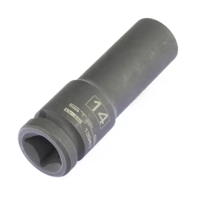 Головка ударная удлиненная шестигранная 14 мм 1/2" CrMo Stels 13941 купить в Нижневартовске