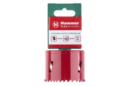 Коронка биметаллическая HAMMER Ф57х38мм 5/8" BiMETALL (224-011) купить в Нижневартовске