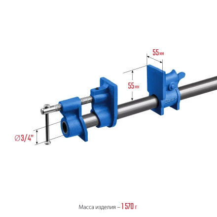 ЗУБР СТ-34, 3/4, трубная струбцина (32305-34) купить в Нижневартовске