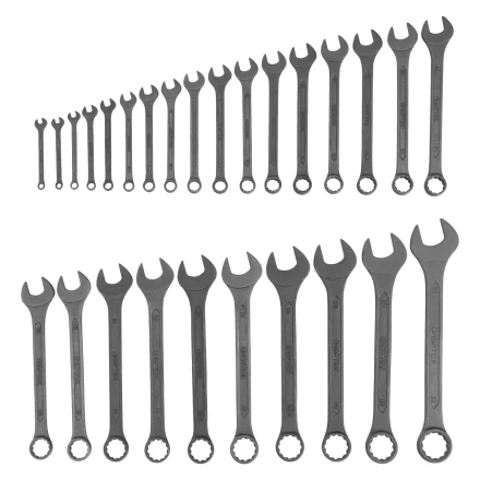 Набор ключей комбинированных Сибртех 15481, 5,5 - 32 мм, 27 шт., CrV, фосфатированные, ГОСТ 16983 купить в Нижневартовске