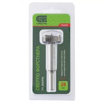 Сверло Форстнера по дереву 28 мм цилиндрический хвостовик СИБРТЕХ 704828 купить в Нижневартовске