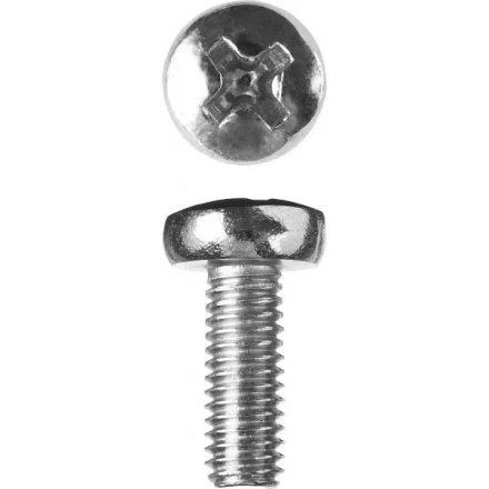 Винт ЗУБР "МАСТЕР" DIN 7985, класс прочности 4.8, оцинкованный, M6x16мм, 5кг 303150-06-016 купить в Нижневартовске