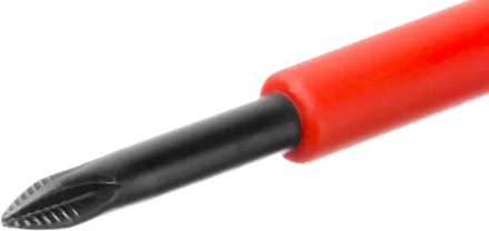 Отвертка KRAFTOOL, высоковольтная, Cr-Mo-V стержень, двухкомпонент. маслобензостойкая рукоятка, PH №0, 60мм 250084-0-060 купить в Нижневартовске