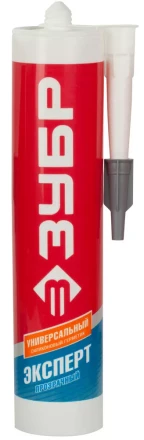 Герметик силиконовый ЗУБР "ЭКСПЕРТ" прозрачный, универсальный, 280мл 41233-2 купить в Нижневартовске