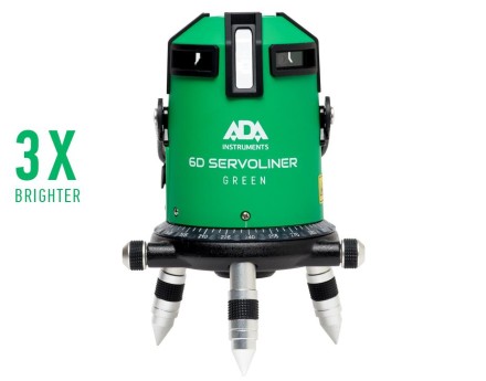 Построитель лазерных плоскостей  лазерный уровень ADA 6D Servoliner GREEN ADA купить в Нижневартовске