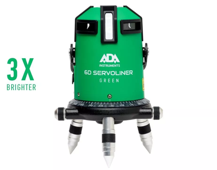 Построитель лазерных плоскостей  лазерный уровень ADA 6D Servoliner GREEN ADA купить в Нижневартовске