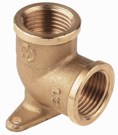 Уголок GENERAL FITTINGS с креплением к стене в двух точках, латунь, г/г, 1/2&quot; 51076-G/G-1/2 купить в Нижневартовске