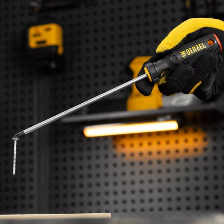 Отвертка, PH2х200 мм, S2, 3к рукоятка Denzel 121827 купить в Нижневартовске