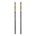 Сверло спиральное по металлу Denzel 2 x 49 мм, Р6М5, Golden Tip , 2шт., 718223 купить в Нижневартовске