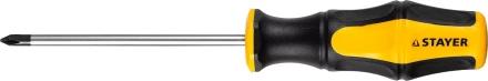 Отвертка STAYER "MASTER" "HERCULES", Сr-V, противоскользящая рукоятка, PH1x100мм 25052-1-10_z02 купить в Нижневартовске