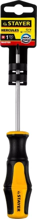 Отвертка STAYER "MASTER" "HERCULES", Сr-V, противоскользящая рукоятка, PH1x100мм 25052-1-10_z02 купить в Нижневартовске