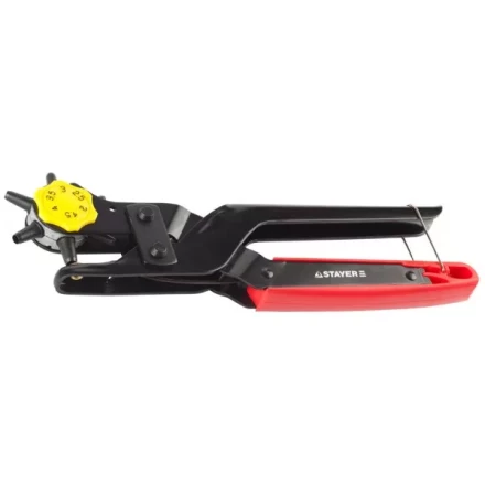 Дырокол STAYER "PROFESSIONAL" револьверный для кожи, усиленный, 6-в-1, 2-4,5мм 22943_z01 купить в Нижневартовске