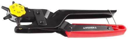 Дырокол STAYER "PROFESSIONAL" револьверный для кожи, усиленный, 6-в-1, 2-4,5мм 22943_z01 купить в Нижневартовске