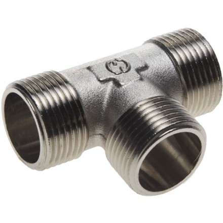 Тройник GENERAL FITTINGS никелированная латунь, ш/ш/ш, 1&quot; 51051-1 купить в Нижневартовске