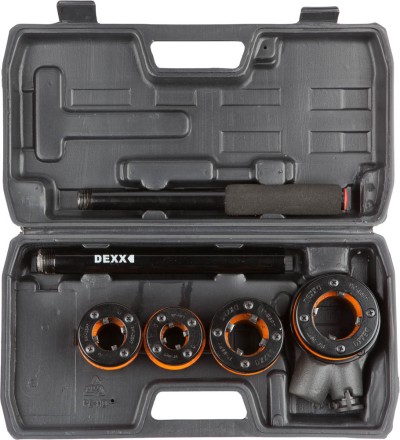 Набор DEXX: Клуппы трубные, с трещоткой 620мм, №4: 1/2&quot;, 3/4&quot;, 1&quot;, 1 1/4&quot; 28280-H4 купить в Нижневартовске