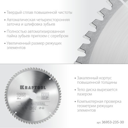 Диск пильный Multi Material, повышенный ресурс 36953-235-30 купить в Нижневартовске
