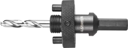 Державка STAYER "PROFESSIONAL" с пружинный фиксатором для коронок 32-200мм, быстросъёмная, шестигранным хвостовиком, резьба 5/8 29550 купить в Нижневартовске