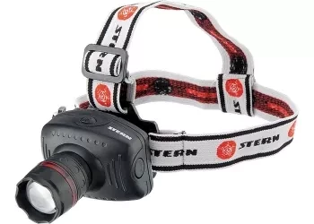 Фонарь наголовный с возможностью зумирования луча, светодиодный, 1 super Led, 3хААА, Stern 90565 купить в Нижневартовске