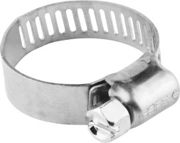 Хомуты нержавеющие с просечной лентой 8 мм коробка серия ПРОФЕССИОНАЛ