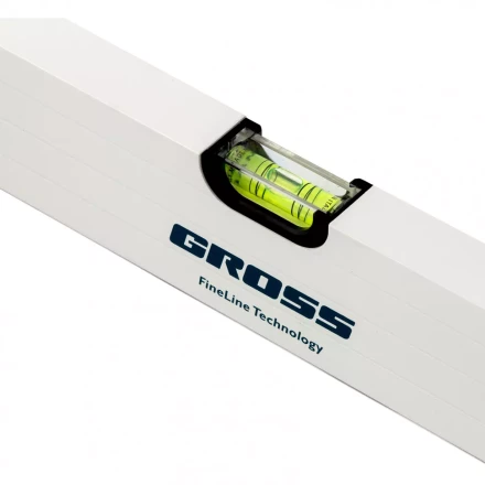 Уровень алюминиевый 1000 мм усиленный рукоятки фрезерованный 3 глазка магнитный Gross 34372 купить в Нижневартовске