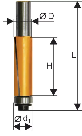 Фреза кромочная прямая ф19х508мм хв 12мм 10529 купить в Нижневартовске