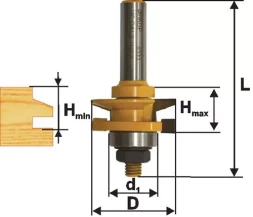 Фреза комбинированная рамочная ф41х24мм хв. 12мм 46525