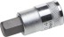 Торцовая бита-головка KRAFTOOL &quot;INDUSTRIE QUALITAT&quot;, материал S2, HEX, сатинированная, 1/2&quot;, H14 27908-14_z01 купить в Нижневартовске