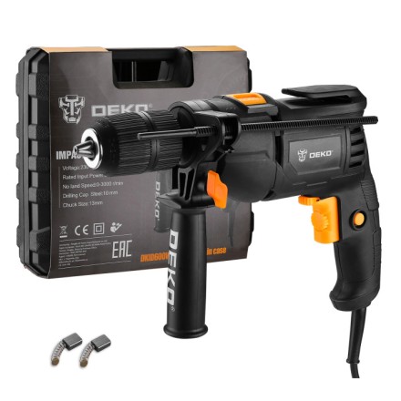 Дрель ударная DEKO DKID600W, 063-4163, в кейсе купить в Нижневартовске