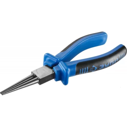 Круглогубцы ЗУБР, особостойкое спец. покрытие Н12Х1 (никель/хром), двухкомпонентные рукоятки, 160мм 2201-8-16_z01 купить в Нижневартовске