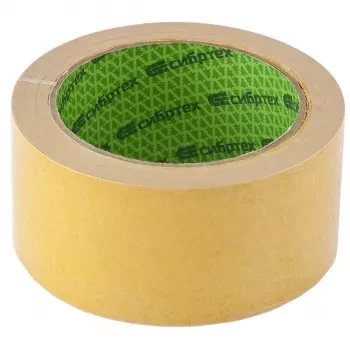 Лента клейкая двусторонняя 50 мм х 5 м на тканевой основе Сибртех 88711 купить в Нижневартовске