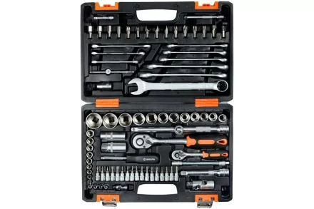 Набор инструментов АВТО, 1/2" , 1/4" , CrV, в кейсе 82 предм Вихрь 73/6/7/6 купить в Нижневартовске