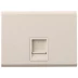 Розетка СВЕТОЗАР "ЭФФЕКТ" компьютерная, одинарная, без вставки и рамки, цвет бежевый SV-54419-B купить в Нижневартовске