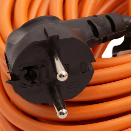 Удлинитель-шнур силовой 50 м Сибртех 95825, 16А, тип УХ16, ПВС, 1 розетка без заземления купить в Нижневартовске