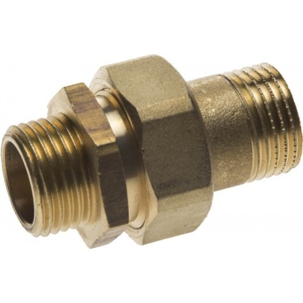 Соединитель GENERAL FITTINGS прямой с накидной гайкой, латунь, ш/ш, 1/2&quot; 51037-S/S-1/2 купить в Нижневартовске