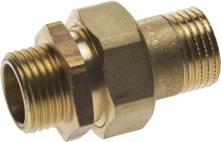 Соединитель GENERAL FITTINGS прямой с накидной гайкой, латунь, ш/ш, 1/2&quot; 51037-S/S-1/2 купить в Нижневартовске