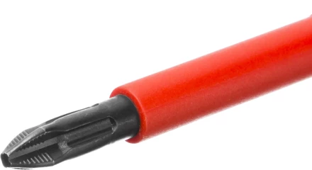 Отвертка KRAFTOOL, высоковольтная, Cr-Mo-V стержень, двухкомпонент. маслобензостойкая рукоятка, PH №2, 100мм 250084-2-100 купить в Нижневартовске