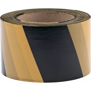 Лента сигнальная 50 мм х 200 м черно-желтая СИБРТЕХ/Россия 89033 купить в Нижневартовске