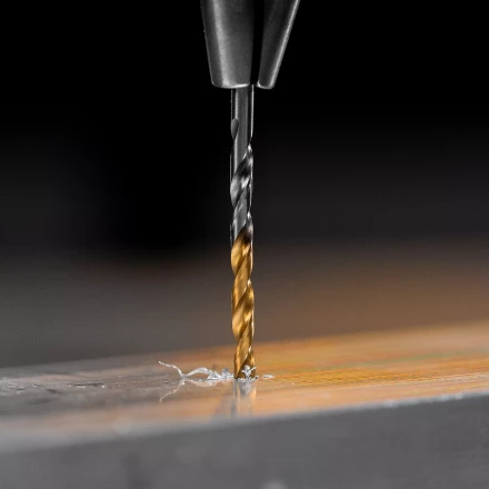 Сверло спиральное по металлу Denzel 2,5 x 57 мм, Р6М5, Golden Tip , 2шт. 718224 купить в Нижневартовске