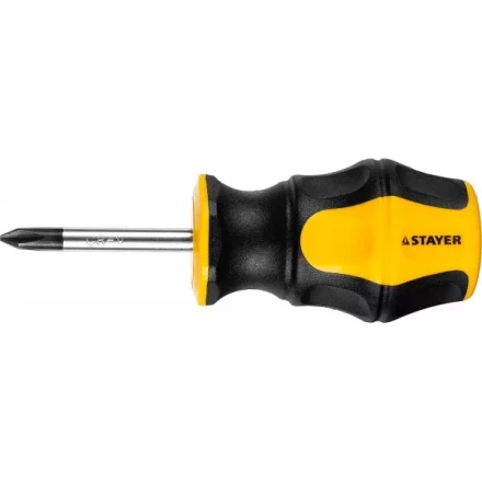 Отвертка STAYER "MASTER" "HERCULES", Сr-V, противоскользящая рукоятка, PH1x38мм 25052-38-1_z02 купить в Нижневартовске